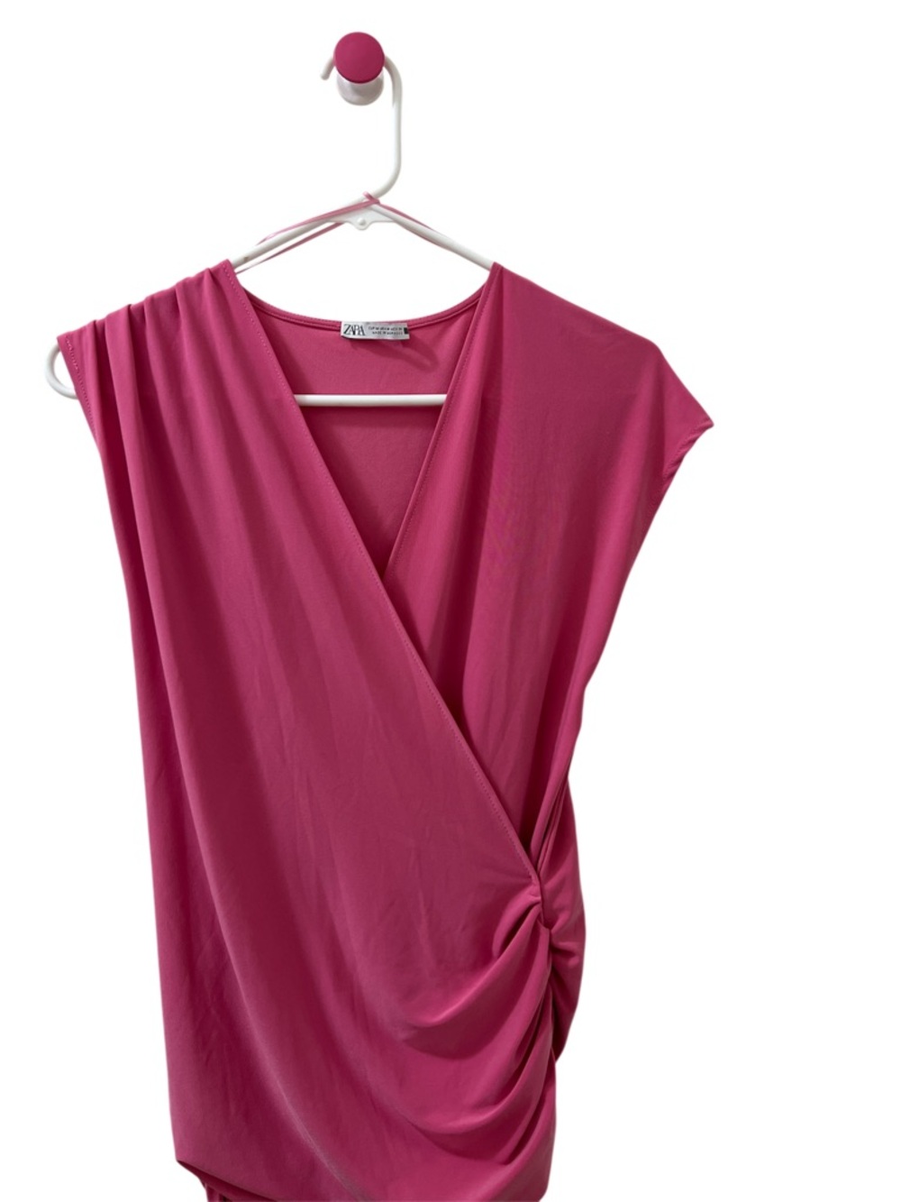Zara Bright Pink Sleeveless Top M